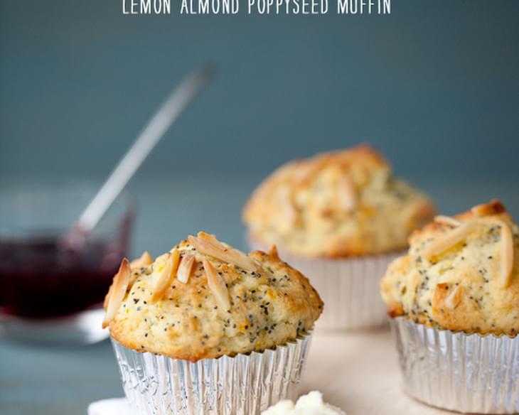 Lemon Almond Poppyseed Muffins