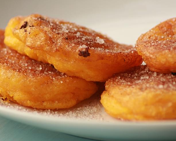 The South African pumpkin fritters also known as "Pampoenkoekies"