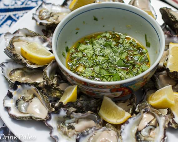 Oysters with Zesty Vietnamese Dressing