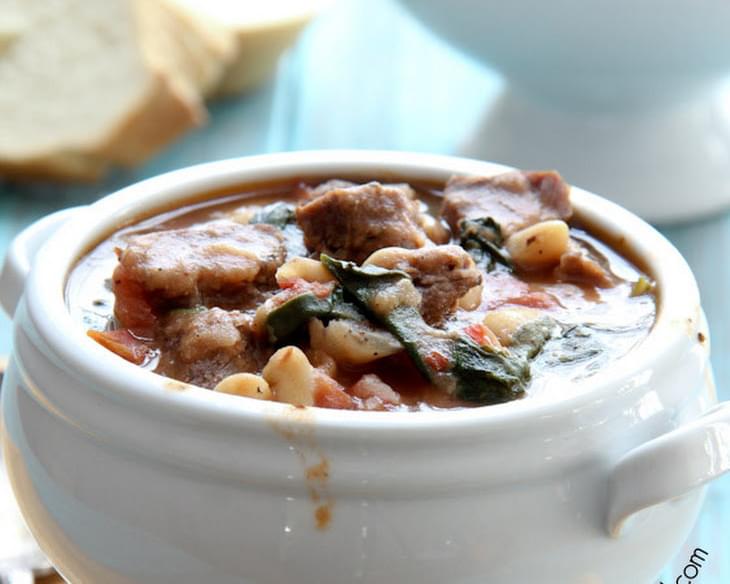Slow Cooker Beef and White Bean Stew
