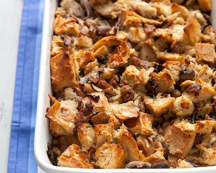 Herbed Mushroom and Sausage Stuffing | Annie's Eats