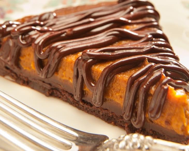 Chocolate-Bottomed Pumpkin Tart