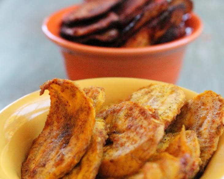 Baked Plantain Chips (x3)