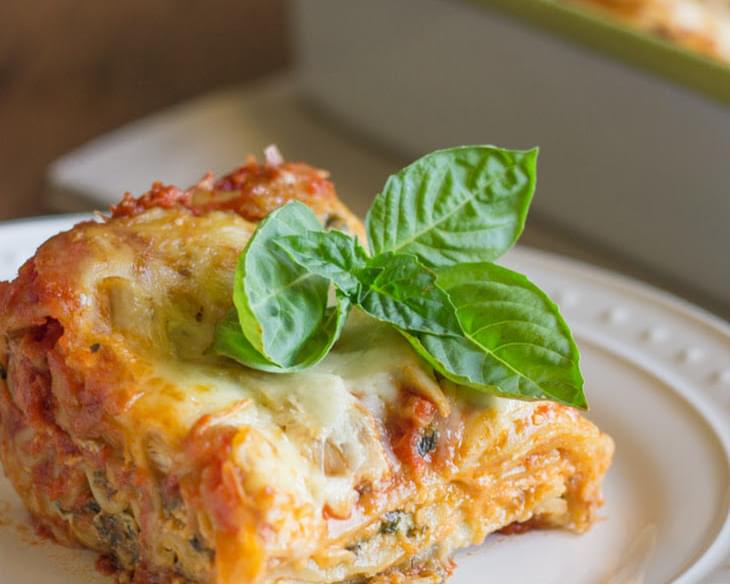 Spinach and Artichoke Chicken Lasagna