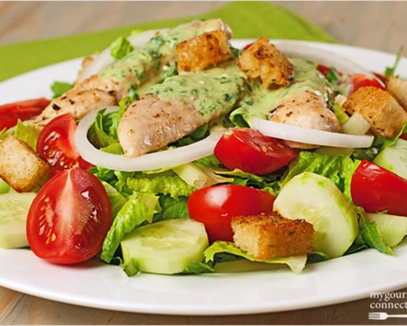 Garden Chicken Salad with Buttermilk-Herb Dressing