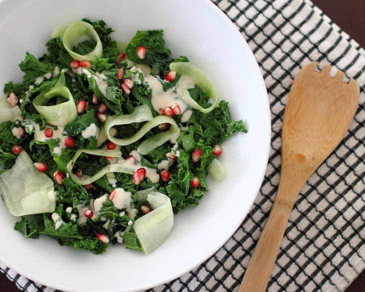 Kale Caesar Salad With Pomegranate & Melissa's Produce