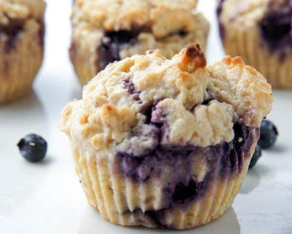 BLUEBERRY FLAX MUFFINS