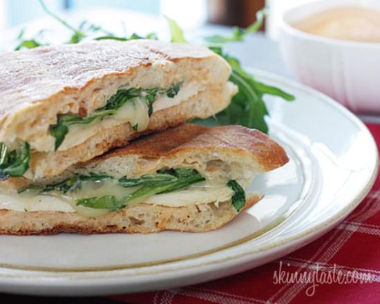 Chicken Panini with Arugula, Provolone and Chipotle Mayonnaise