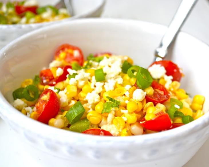 Sweet Corn Salad with Cherry Tomatoes and Lime