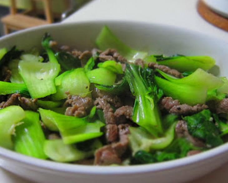 Stir Fry Beef and Baby Bok Choy