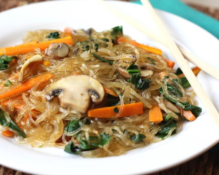Jap Chae/Chap Chae - Korean Glass Noodles with Vegetables