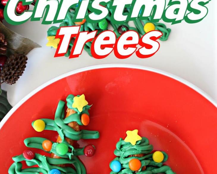 Pretzel Christmas Trees