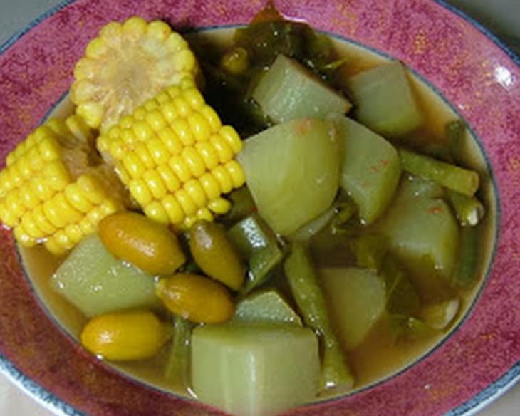 Sayur Asem / Asam (Mixed Vegetable Soup With Peanuts)