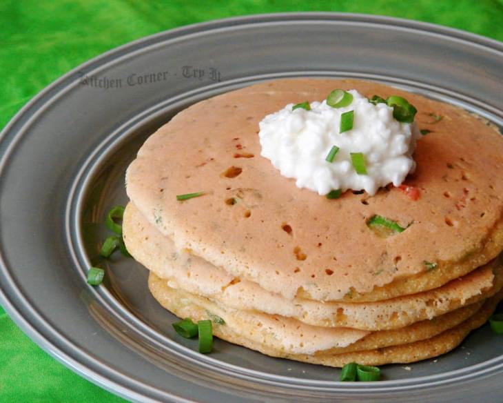Cornmeal Scallion pancakes