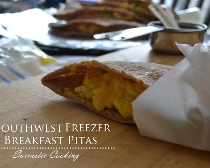 Southwest Freezer Breakfast Pitas