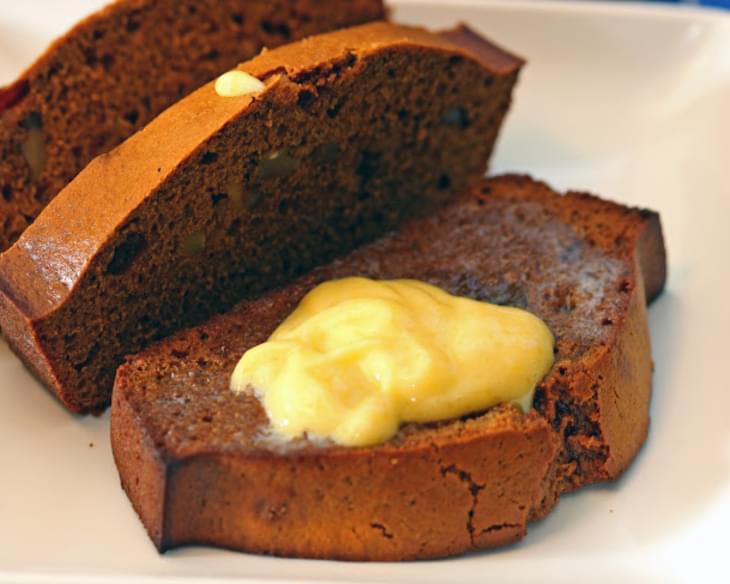Gingerbread Loaf with Lemon Curd