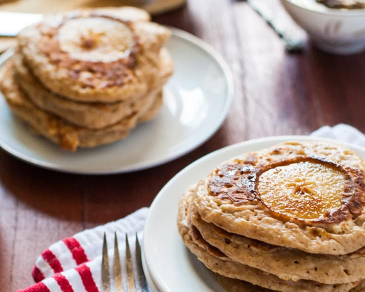 Brown Butter Pear Spiced Pancakes