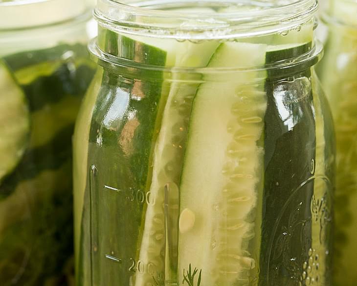 Quick & Easy Refrigerator Dill Pickles