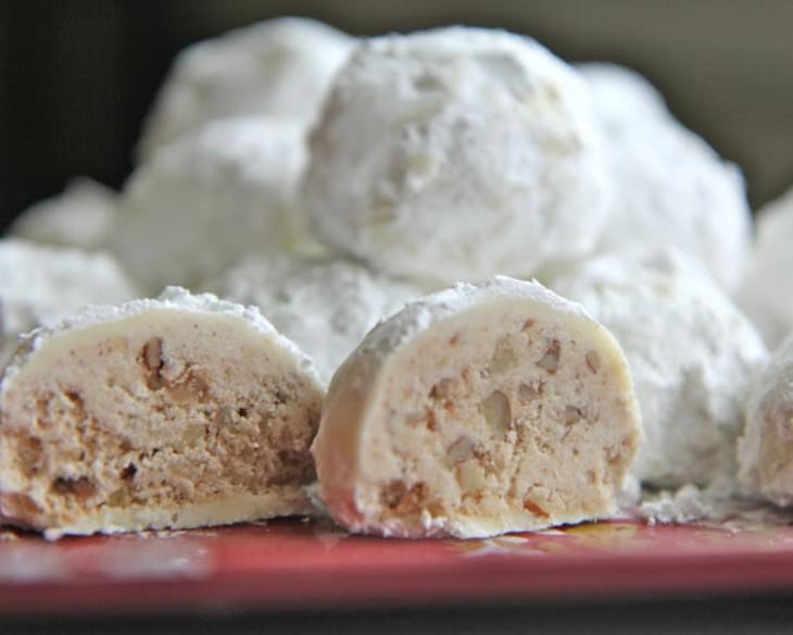 Cinnamon Pecan Snowball Cookies