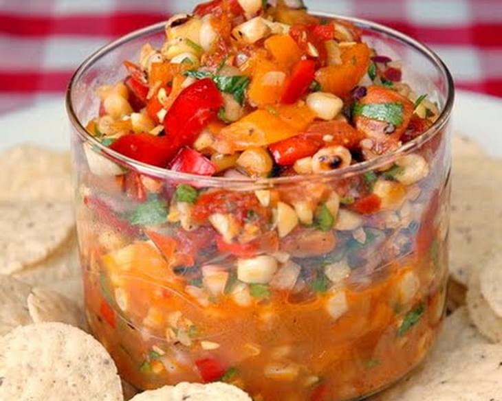 Roasted Tomato and Grilled Corn Salsa