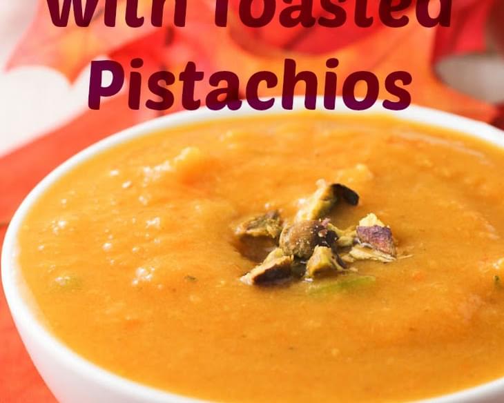Pumpkin Soup with Toasted Pistachios