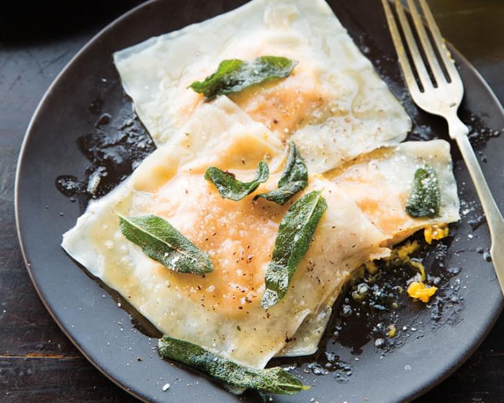 Butternut Squash Ravioli with Sage and Browned Butter