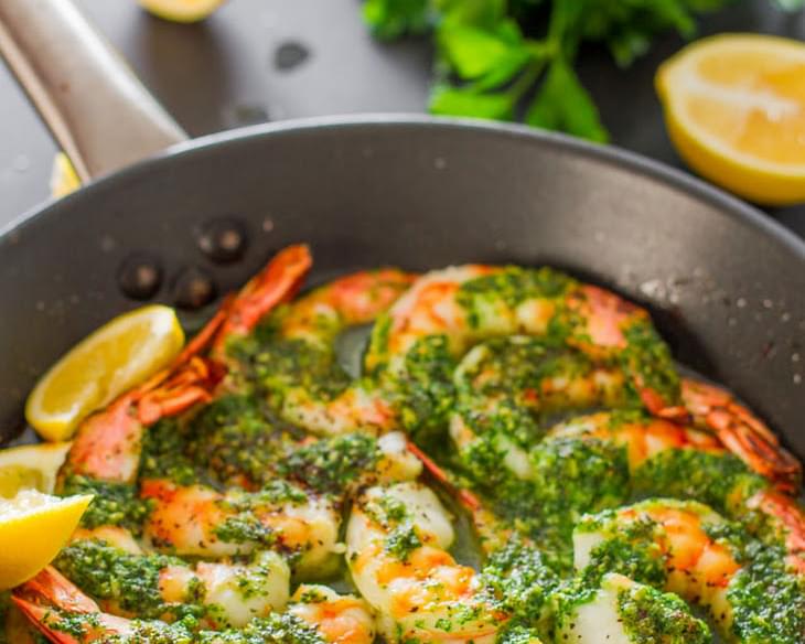 Garlic and Parsley Butter Shrimp