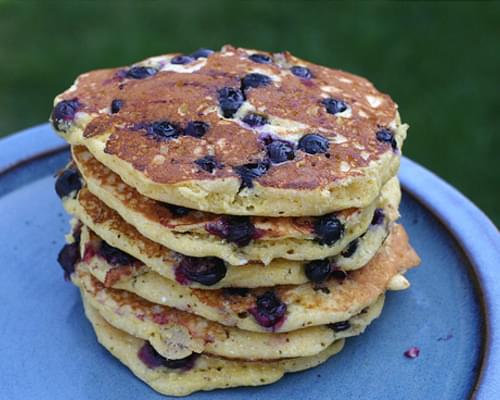Blueberry Corn Pancakes