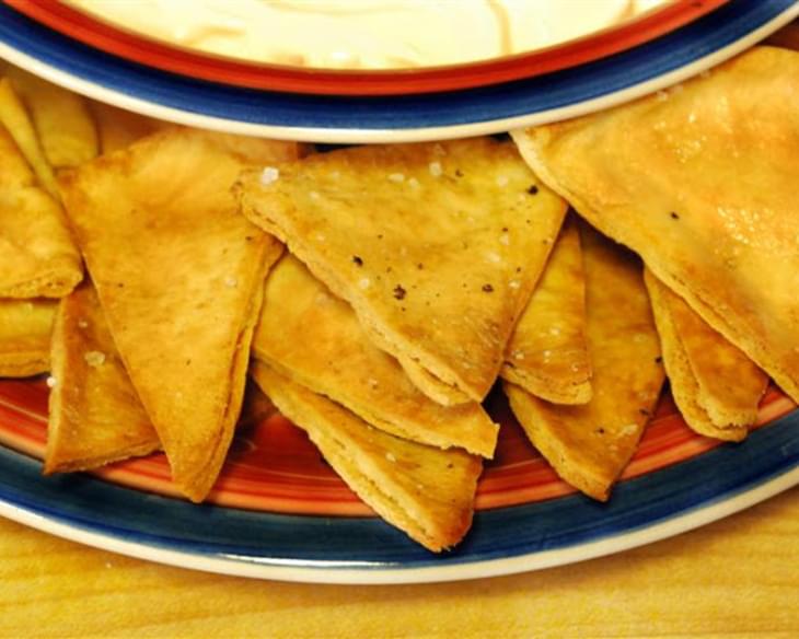 Pita Chips With Sea Salt & Pepper