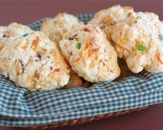 Bacon Cheddar Drop Biscuits