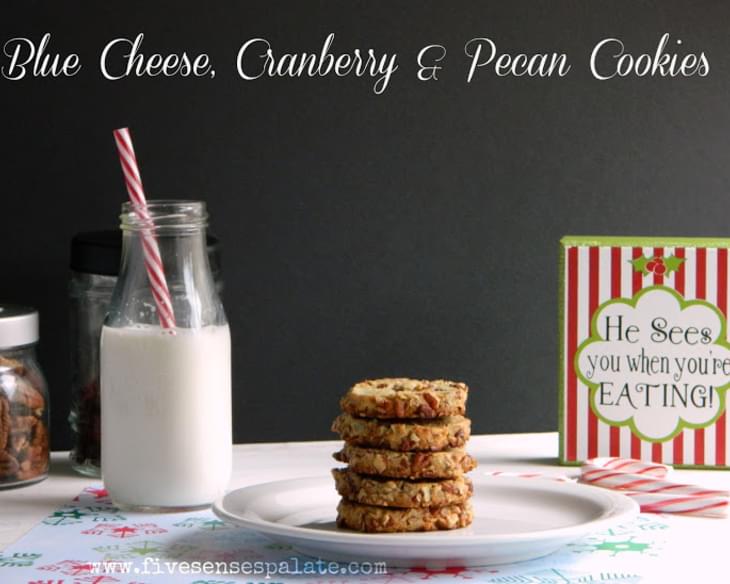 Blue Cheese, Cranberry & Pecan Grown-Up Cookies