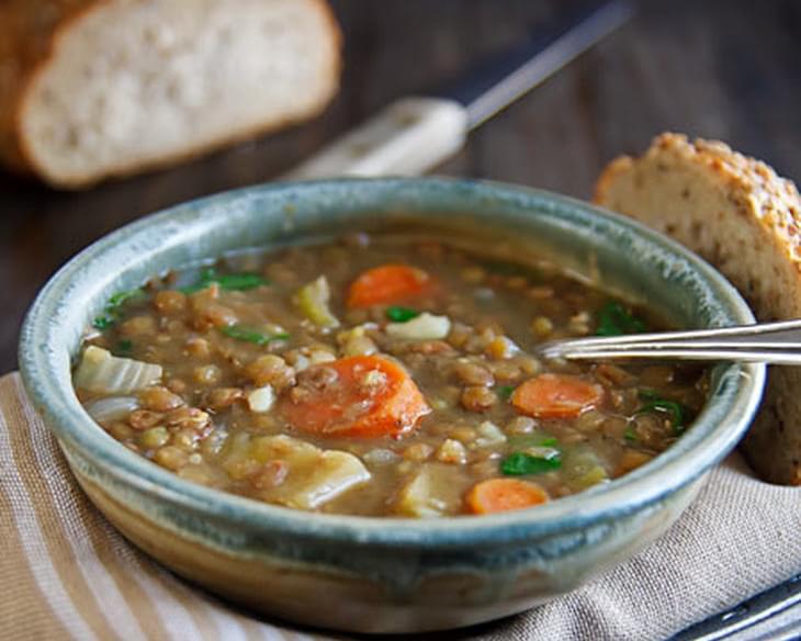 Lentil Soup with Coriander and Cumin