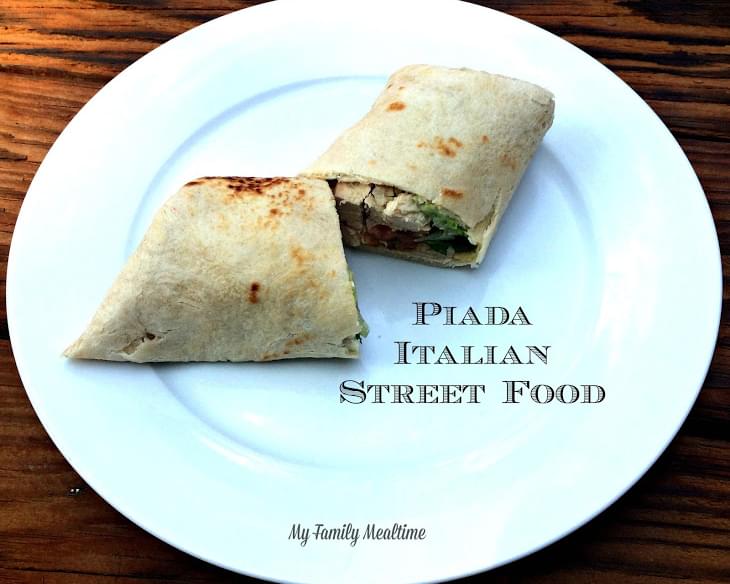 Chicken Piada an Italian Street Food