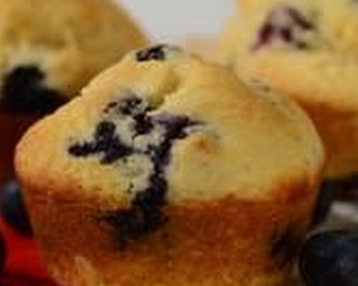 Blueberry Cornbread Muffins Recipe & Video