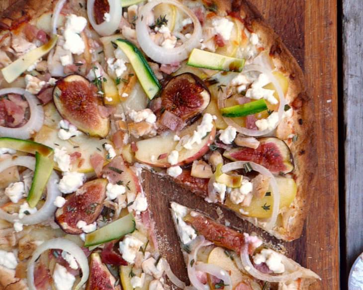 Chicken Bacon Apple Fig Pizza