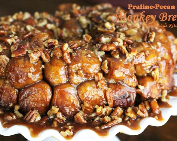 Praline-Pecan Monkey Bread [Using Rhodes Fozen Yeast Rolls]