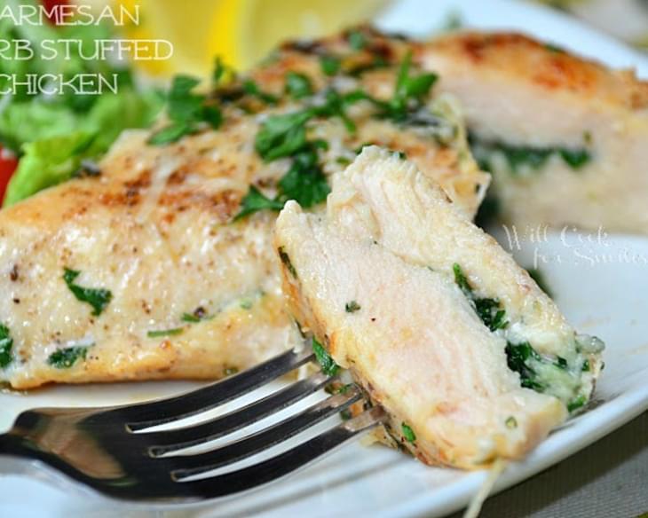 Parmesan and Herb Stuffed Chicken