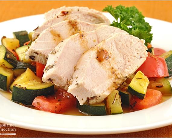 Herb and Butter Poached Chicken w/Vegetables