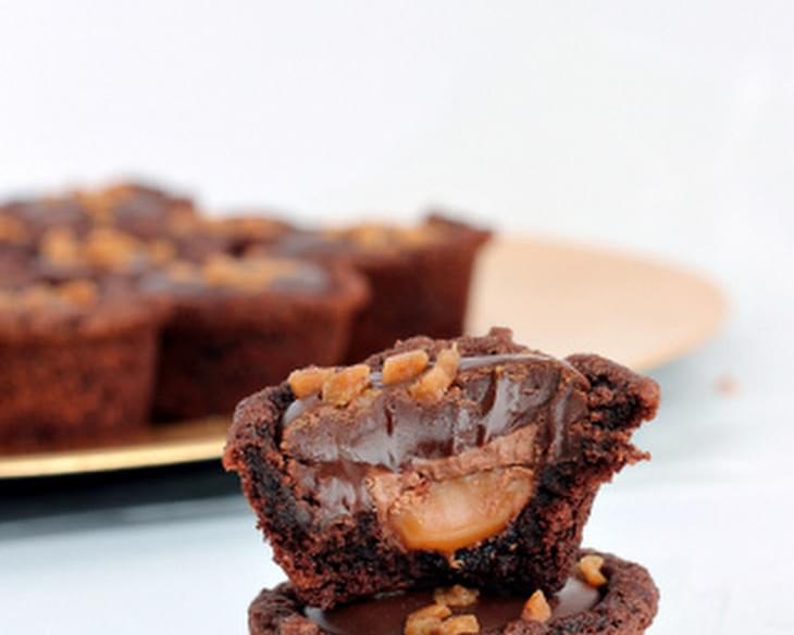 Double Chocolate Caramel Cookie Cups