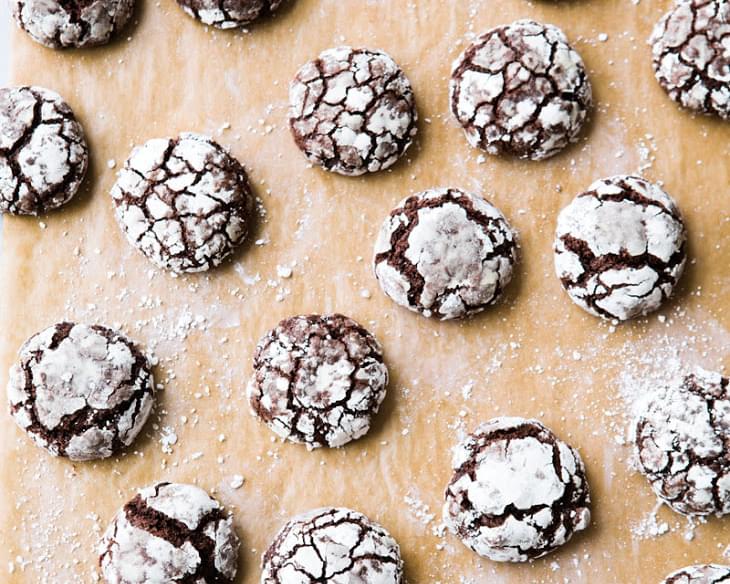 Double-Chocolate Crinkle Cookies