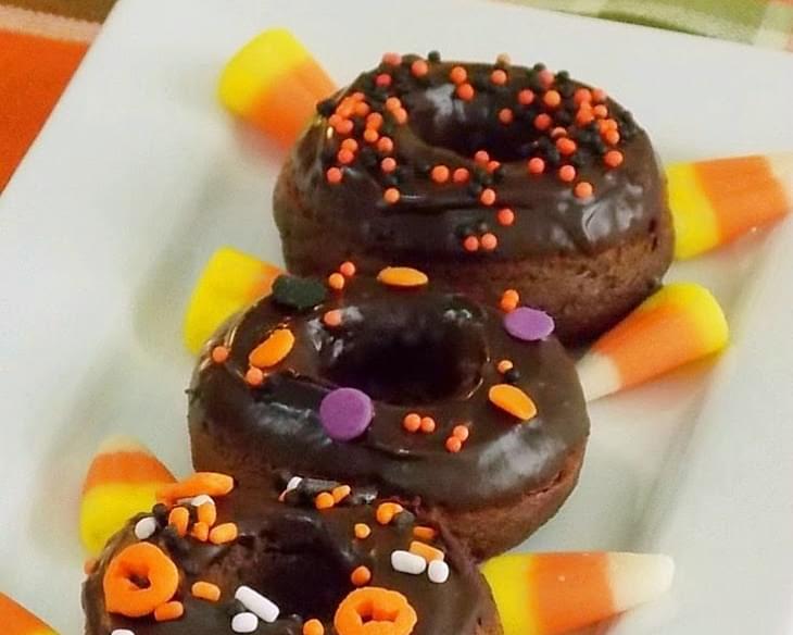 Chocolate Pumpkin Baked Donuts
