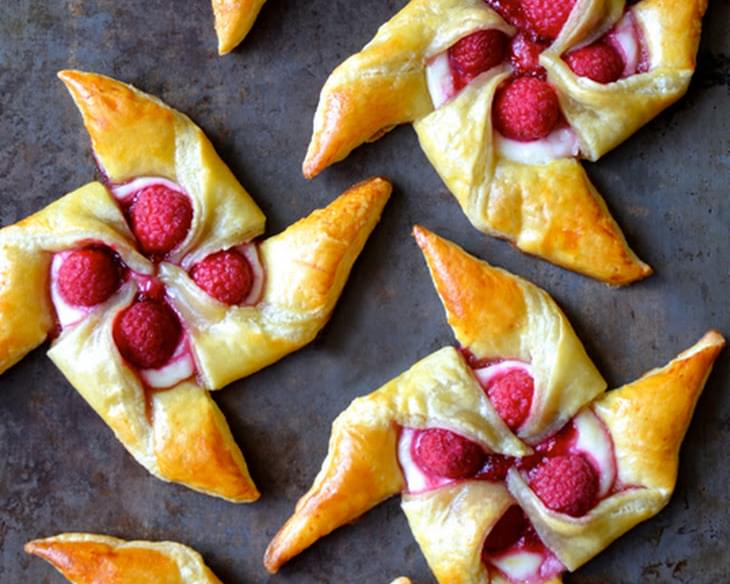 Raspberry Cream Cheese Pinwheel Pastries