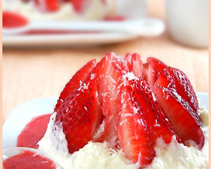 Strawberry Love Dessert and its Coconut Cream