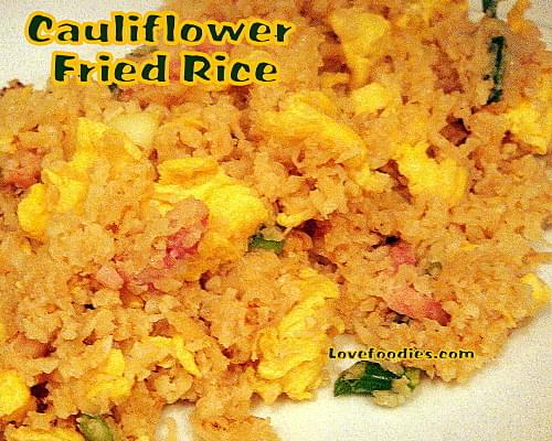 Magic Cauliflower Fried Rice with Bacon & Egg