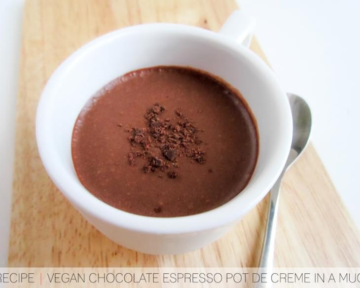 RECIPE | (Vegan!) Chocolate Espresso Pot de Creme In A Mug