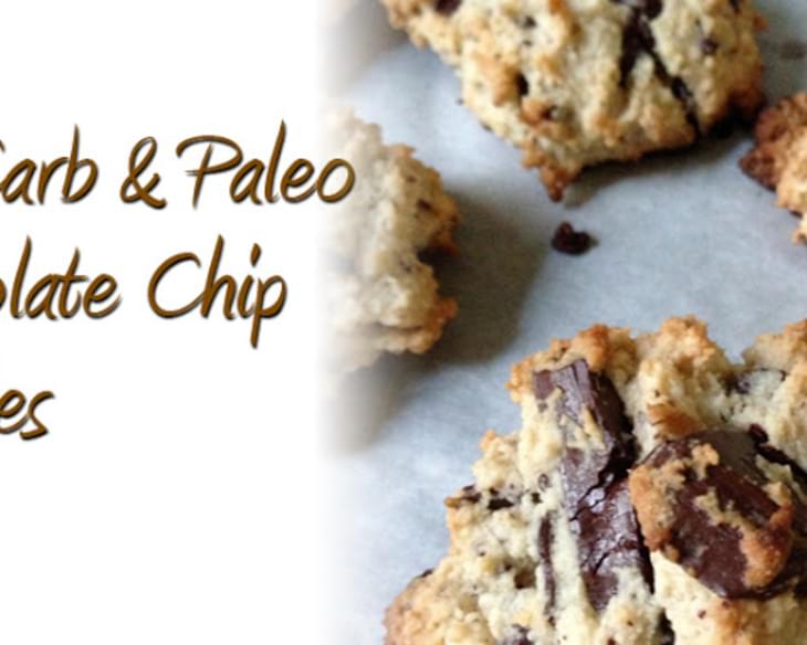 Low Carb and Paleo Chocolate Chip Cookie