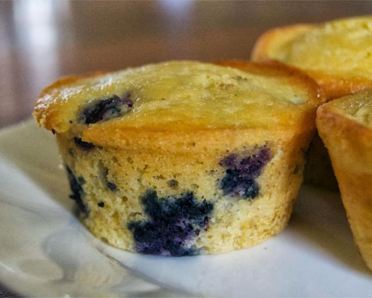 Blueberry Cornmeal Muffins - makes 12 muffins