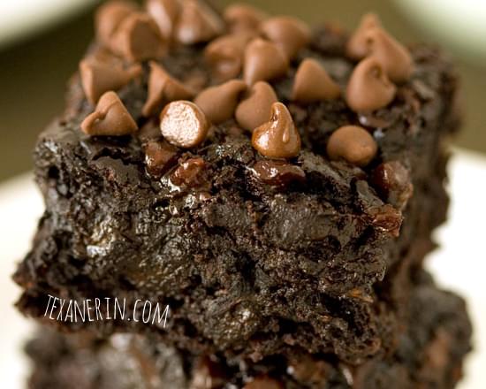 Zucchini Chocolate Brownies (100% whole grain, dairy-free)