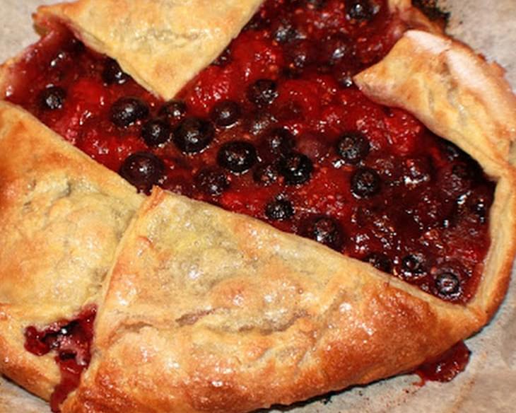 Raspberry and Blueberry Galette