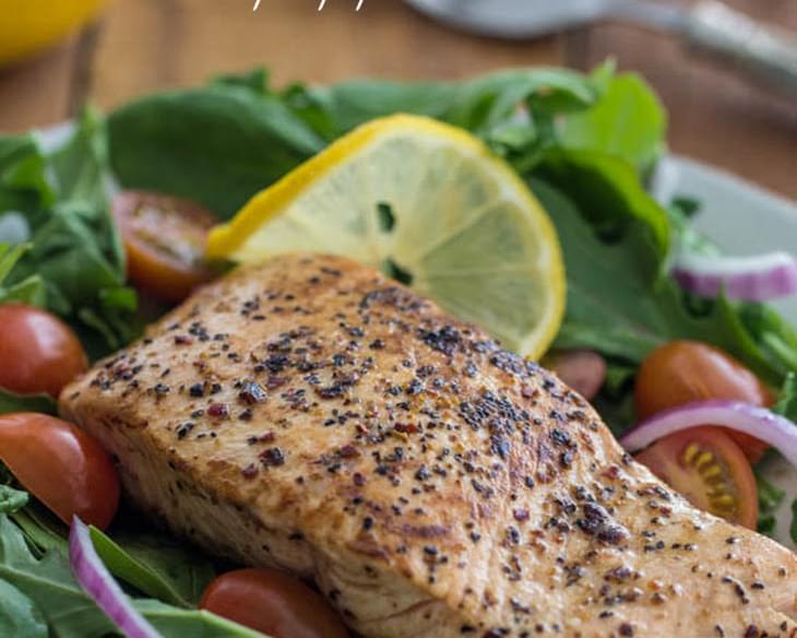 Pan Seared Lemon Pepper Salmon